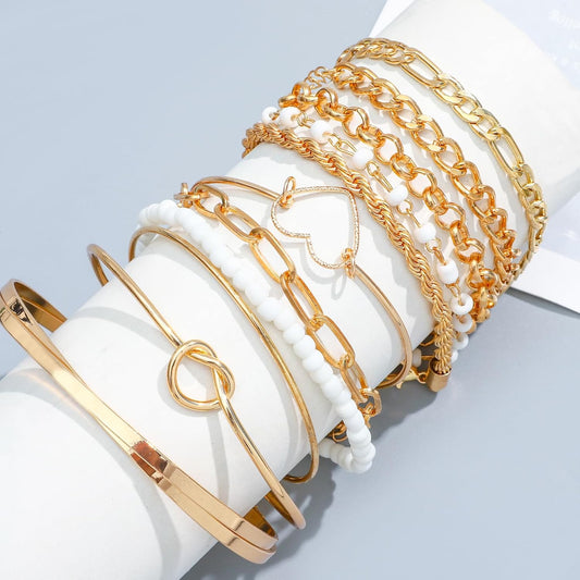 NEWITIN 49 Pieces Gold Jewelry Set for Women Fashion Costume Jewelry G