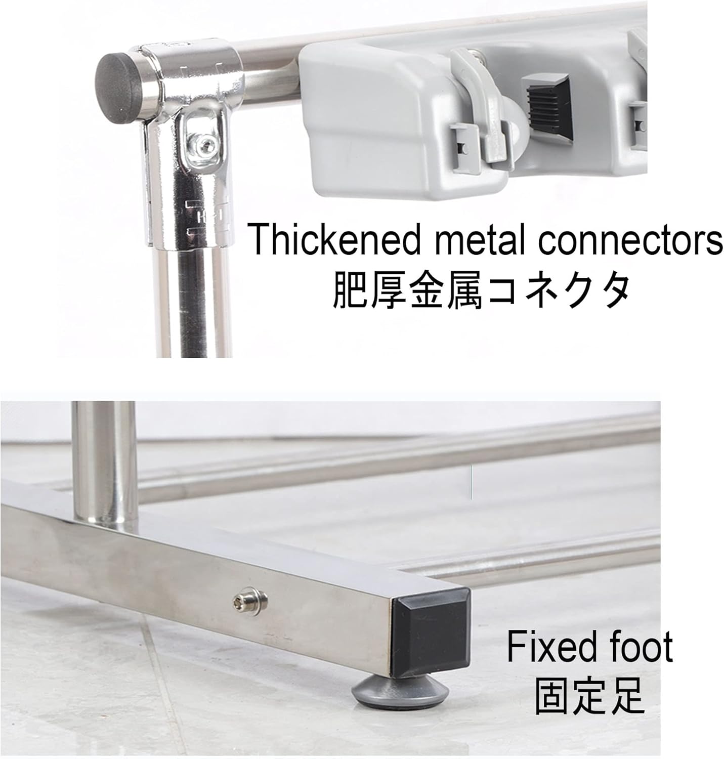 Floor-Mounted Broom Mop Holder,Movable Commercial Mop Rack, Cleaning S