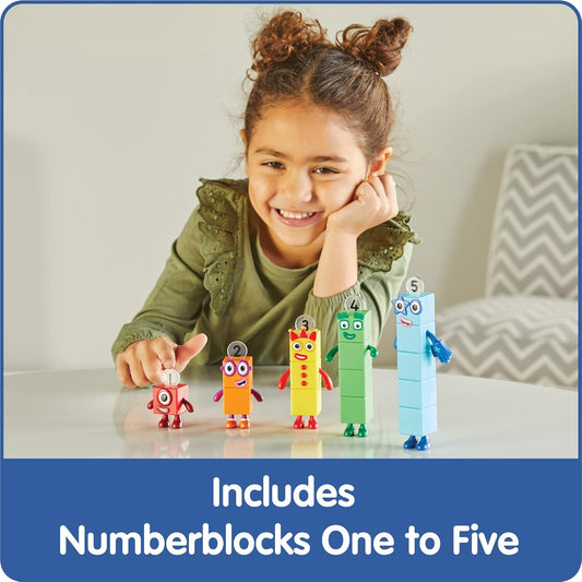 hand2mind Numberblocks Friends One to Five, Action Figure Set, Toy Fig