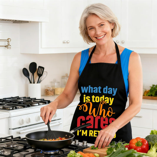 Retired Aprons for Women Men, Retirement Gifts for Grandpa Grandma Dad