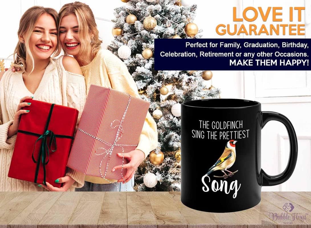 Bird Lover Coffee Mug 11oz Black - Prettiest song - Hummingbird Nest Cage Parrot Dad Gardening Outdoor Birdwatcher Feeder
