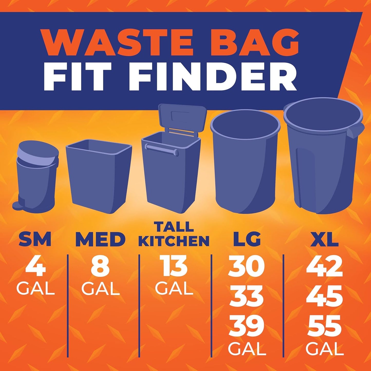 Hefty Steelsak Heavy Duty Large Trash Bags, Gray, Unscented, 39 Gallon, 30 Count