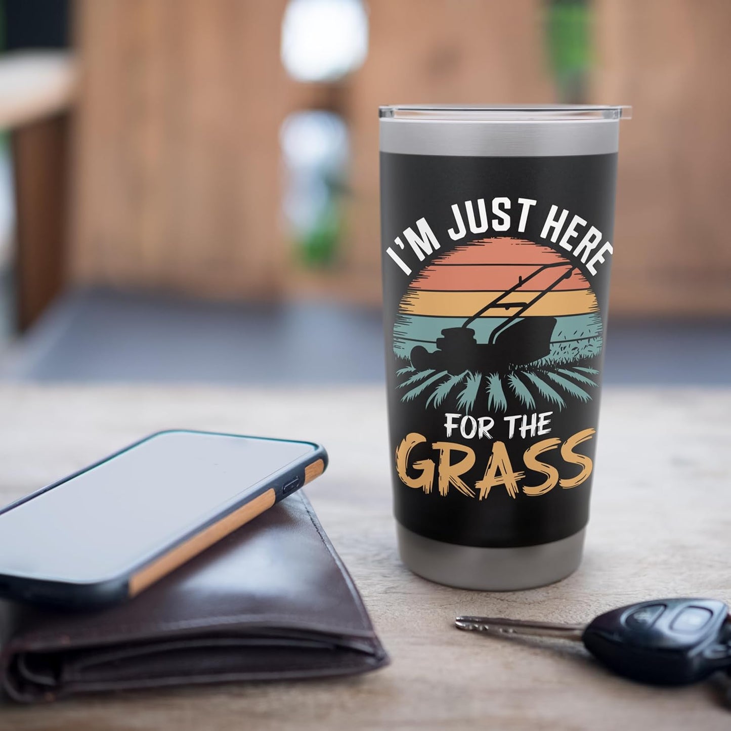 Lawn Mowing for Landscapers Lawn Mower Gardening Lawn Care Stainless Steel Insulated Tumbler