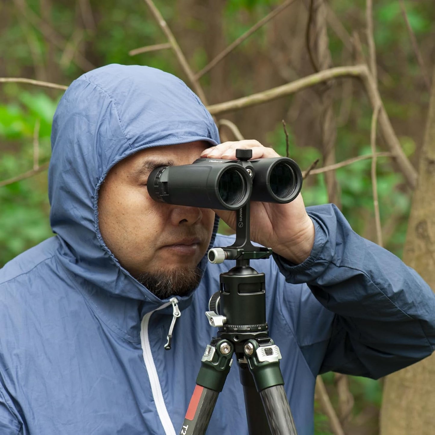 SUNWAY Binocular Tripod Adapter Accessories,with Arca Swiss Mount Plate and 1/4 Thread Hole,BTA-01