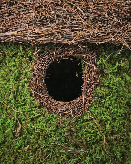SuperMoss (56053) Bungalow Woven Birdhouse Medium, 9.5" by 10.5", Fres