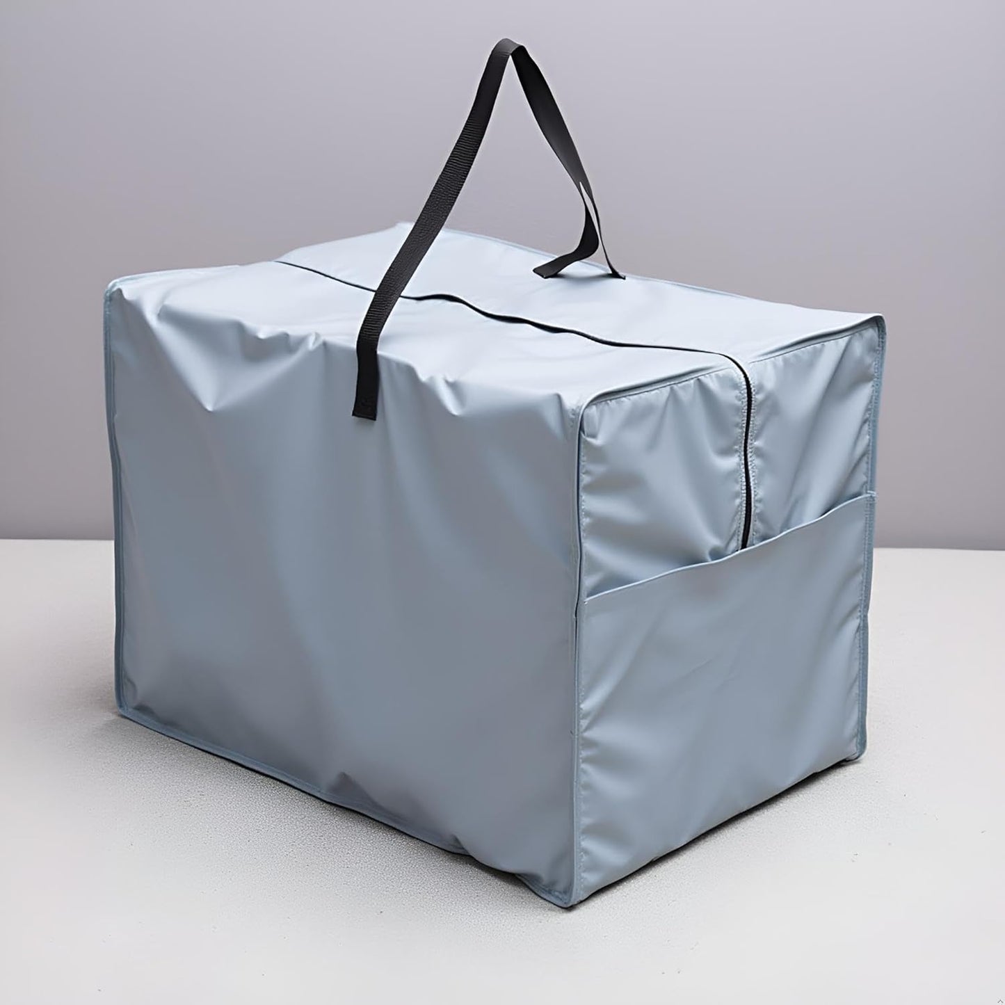 Storage Bag, Waterproof Fabric Cushion Storage Bag with Zipper and Han