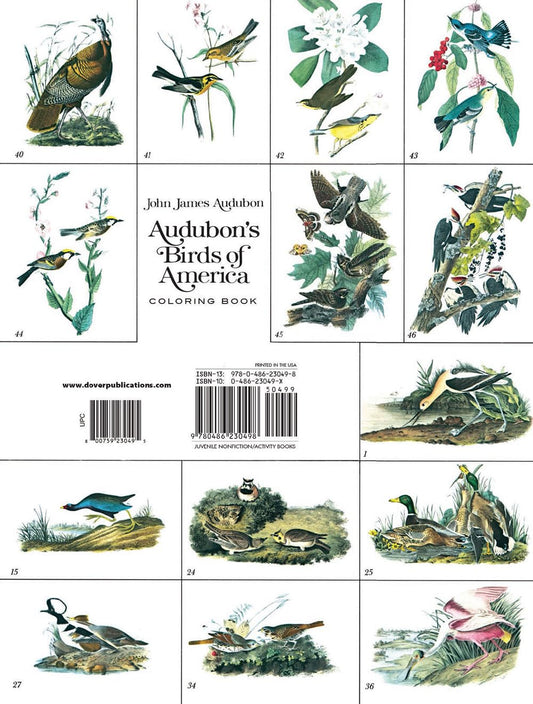 Audubon's Birds of America Coloring Book