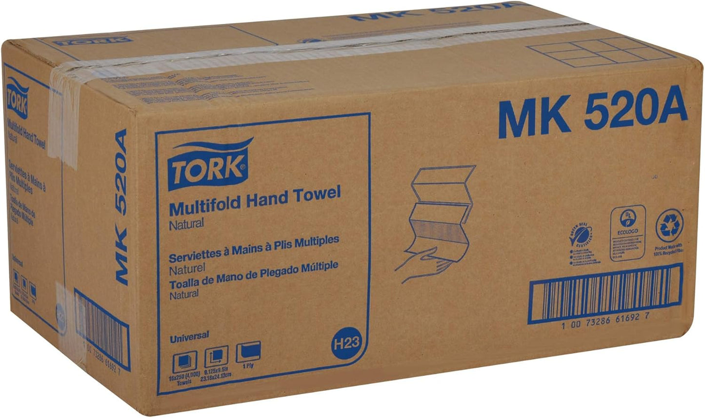 Tork Multifold Hand Towel, Natural, 100% recycled, FSC certified, Comp