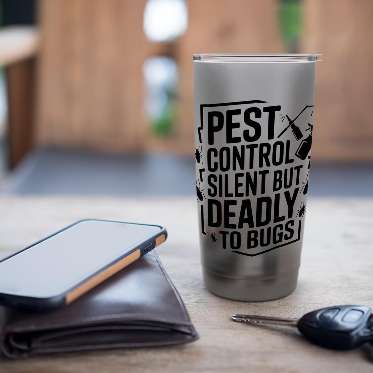 Exterminator Pest Control Worker Disinfector Pest Controller Stainless Steel Insulated Tumbler