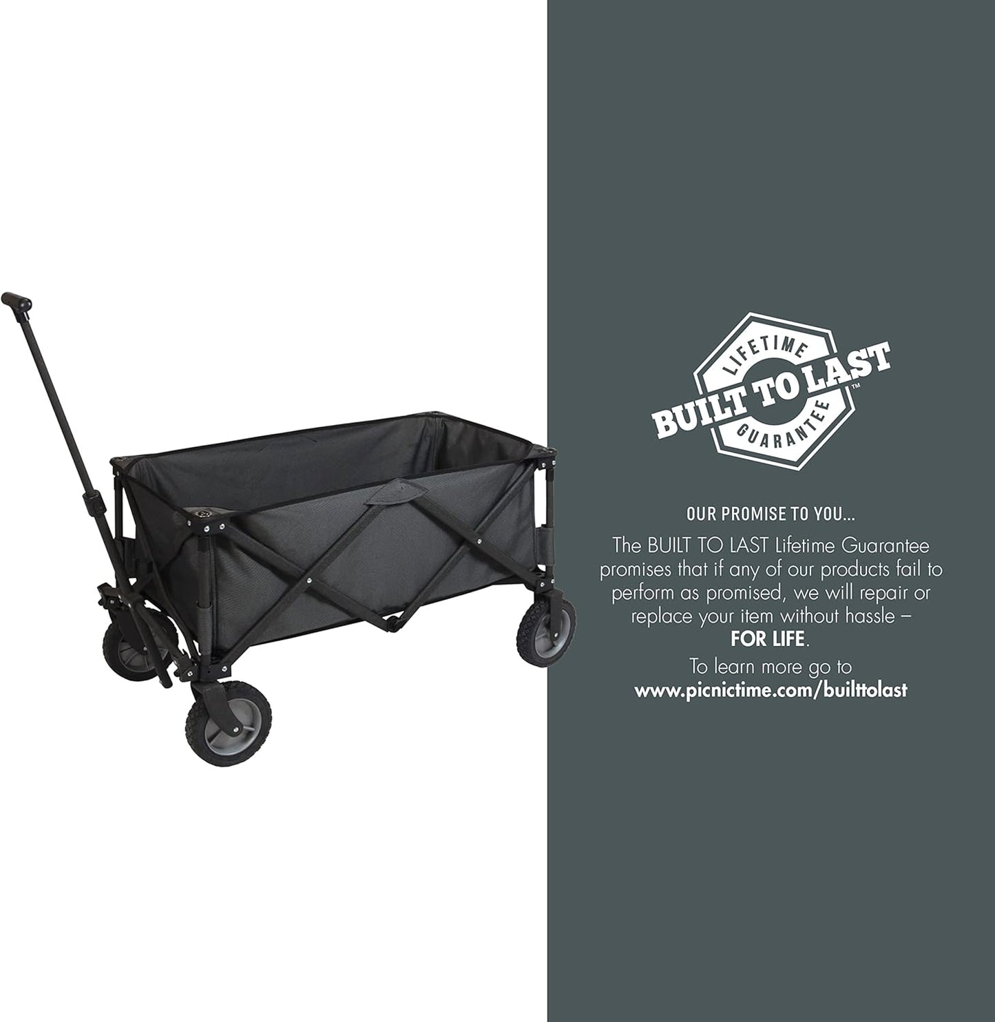 PICNIC TIME NHL Washington Capitals Adventure Wagon Folding Wagon - Wagon Cart - Sport Utility Wagon - Beach Wagon Collapsible