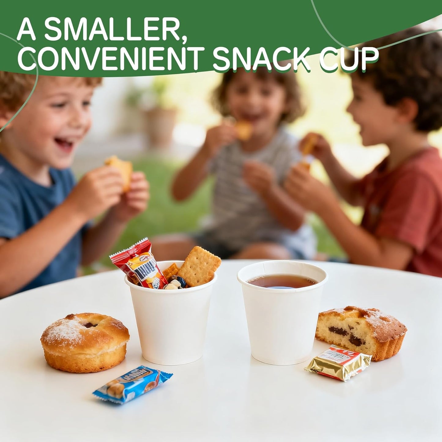 300 Pack 3 oz Bathroom Paper Cups, Small Coffee Cups, Disposable Mini Mouthwash Cups, Suitable for Bathroom, Market, Shops, Party, Picnic, Travel, and Events