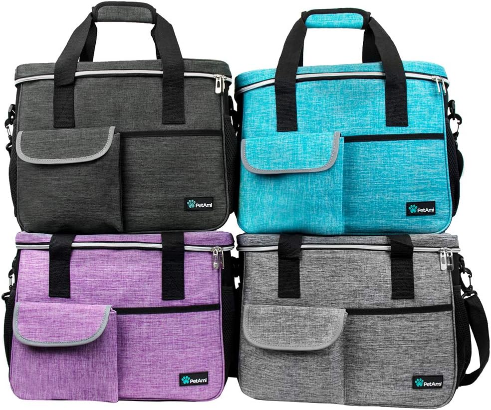PetAmi Dog Travel Bag, Travel Pet Bag Organizer, Dog Food Travel Bag w