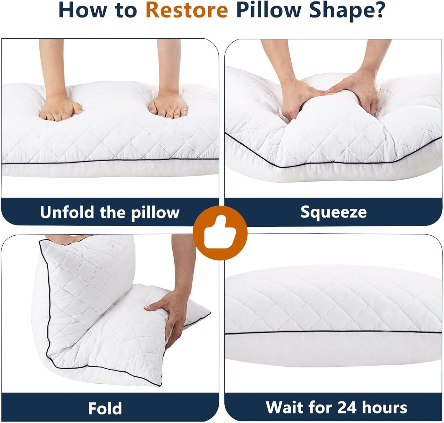 Body Pillow, Memory Foam Body Pillows for Adults Sleeping, Long Pillow for Bed, Big Large Firm Full Body Pillow for Side Sleeper, 20x54 Inch, White