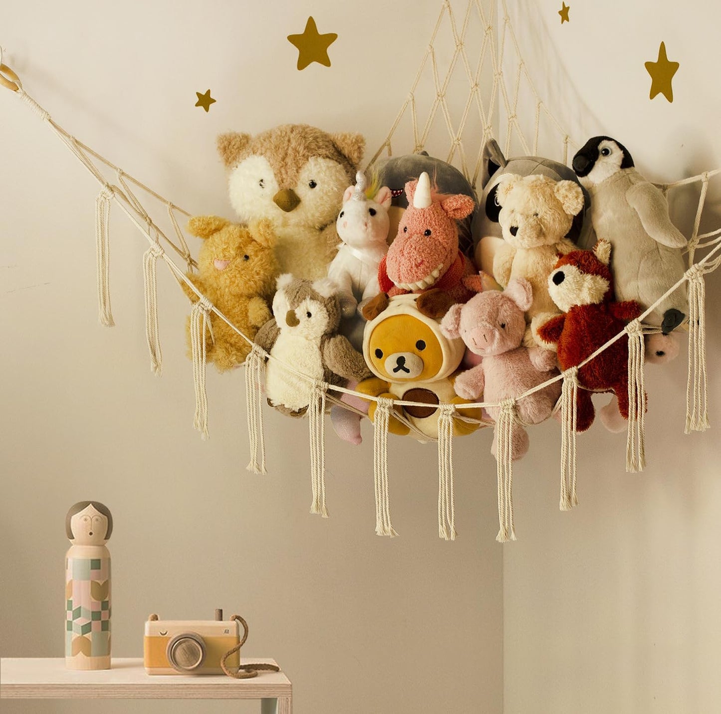 Stuffed Animal Storage Hammock or Net Corner - Large Toy Hammock Net f