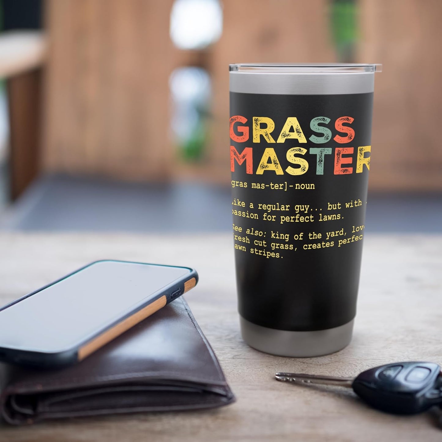 Lawn Care Grass Master Gardener Gardening Yard Maintenance Stainless Steel Insulated Tumbler