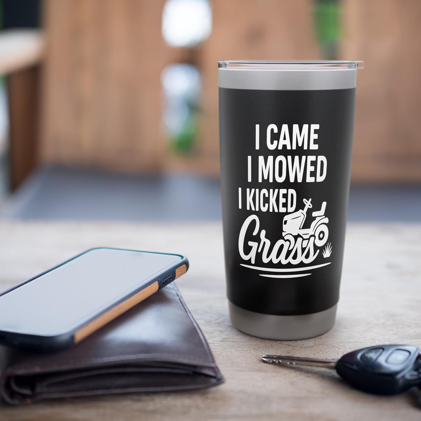 Lawn Mowing Funny Yard Work Humor Quote Stainless Steel Insulated Tumbler