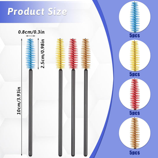 20 PCS Hummingbird Feeder Cleaning Brushes, Tiny Brushes for Cleaning Small Parts, Hummingbird Feeder Brush, Mini Brush for Narrow Small Bottles, Tubes, Jars