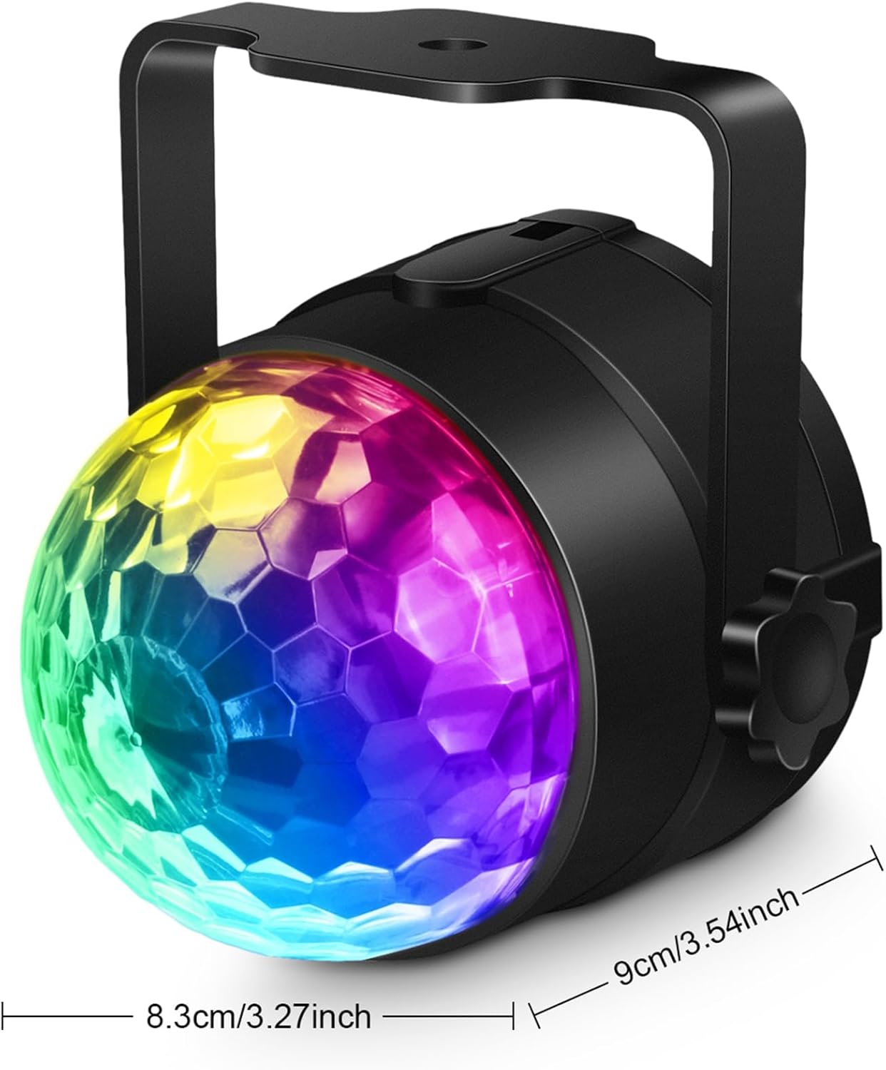 Luditek 2-Pack Sound Activated Party Lights with Remote Control, Disco