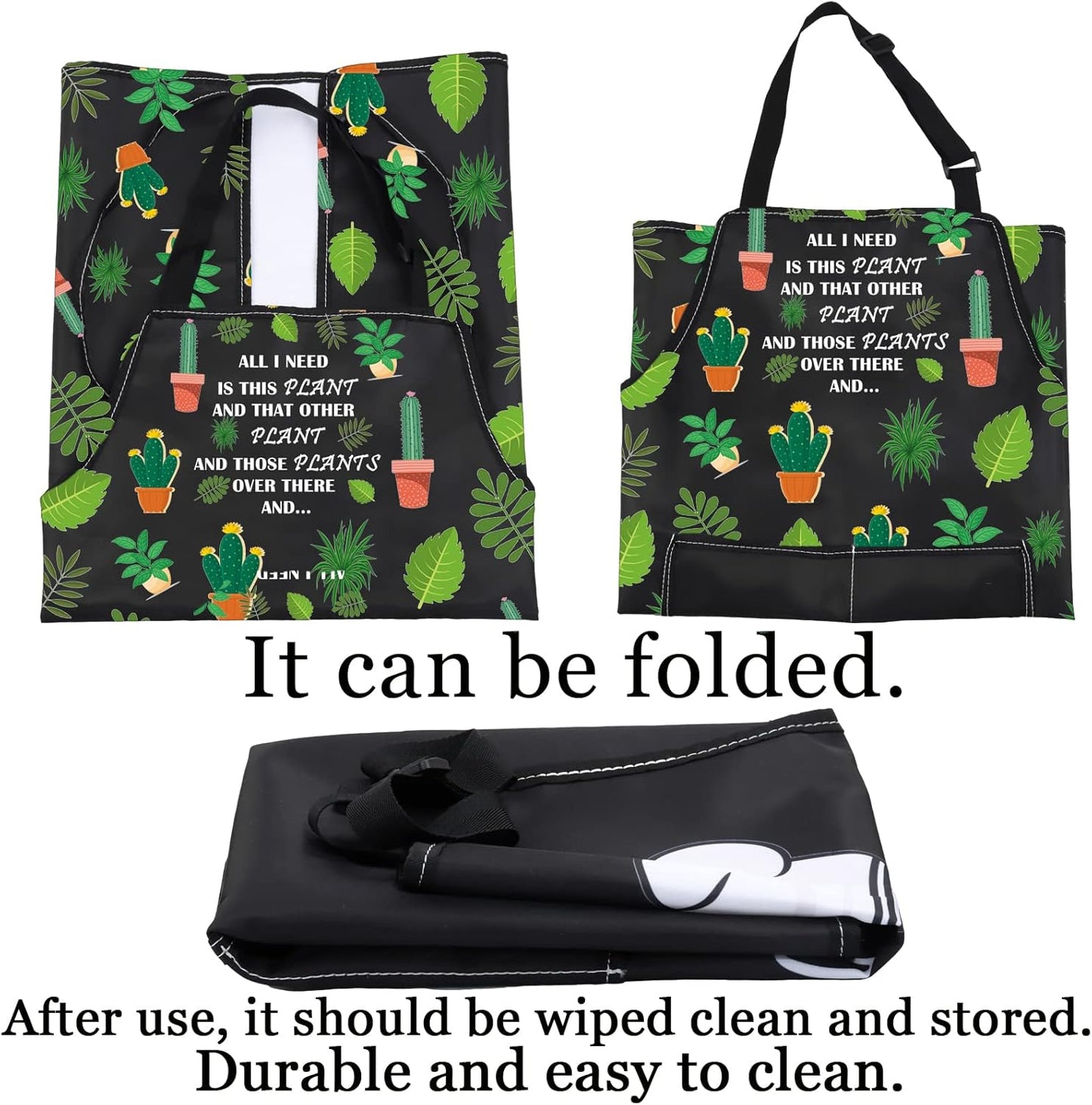 PXTIDY Plant Lover Gift Gardener Apron All Need Is This Plant Lady Gar