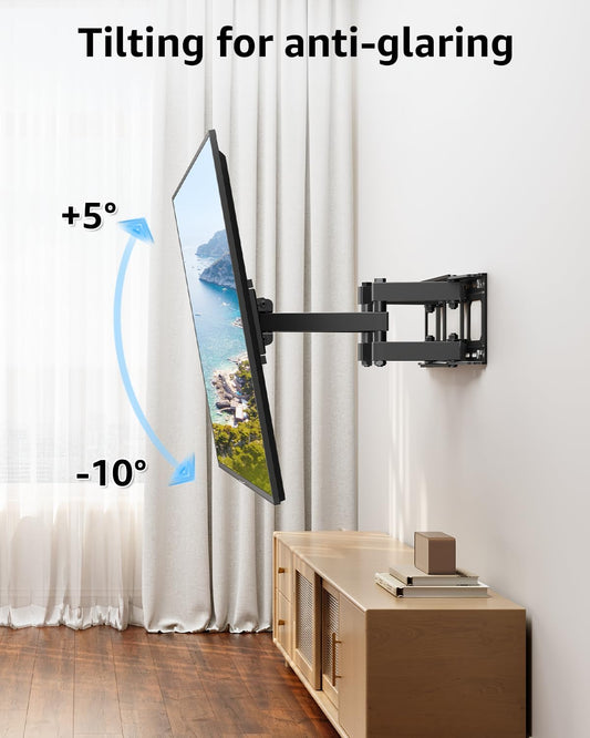 EconoMe TV Wall Mount for Most 32-65 inch Flat Screen/LED/4K TVs, TV M