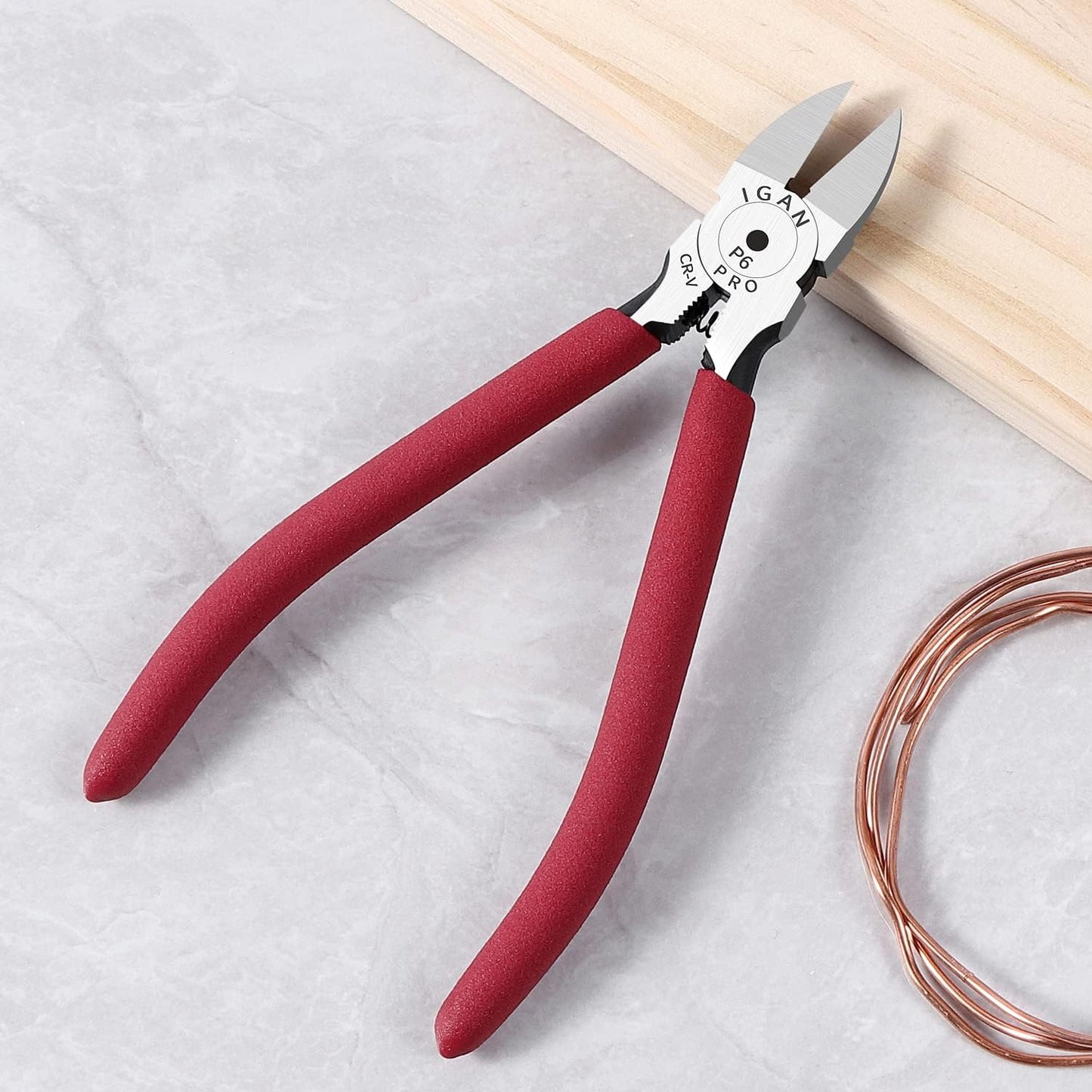 IGAN-P6 6-inch Ultra Sharp & Powerful Side Cutter Clippers with Longer