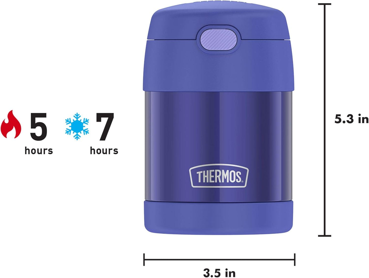 THERMOS FUNTAINER Insulated Food Jar, 10 Ounce, Kid Friendly Food Jar