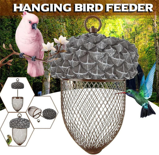 All Seasons Universal Bird Feeder Mesh Feeding Nut-Shaped Outdoor Hang
