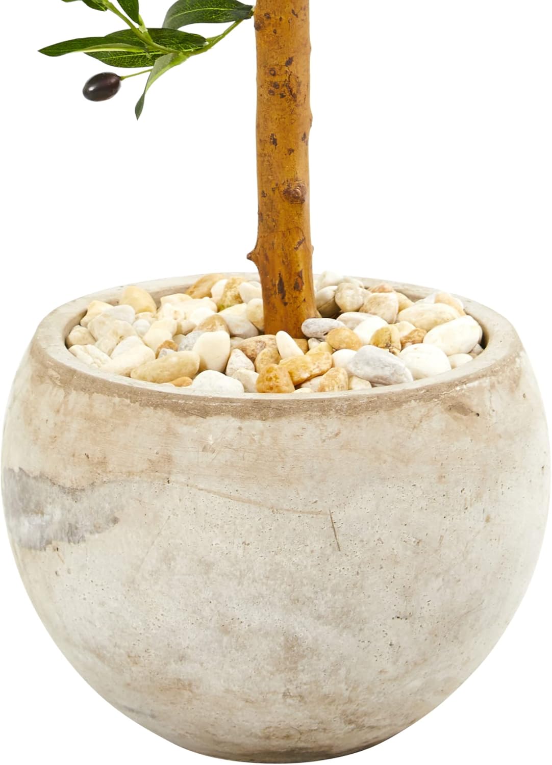 Nearly Natural 38in. Olive Topiary Artificial Tree in Bowl Planter UV