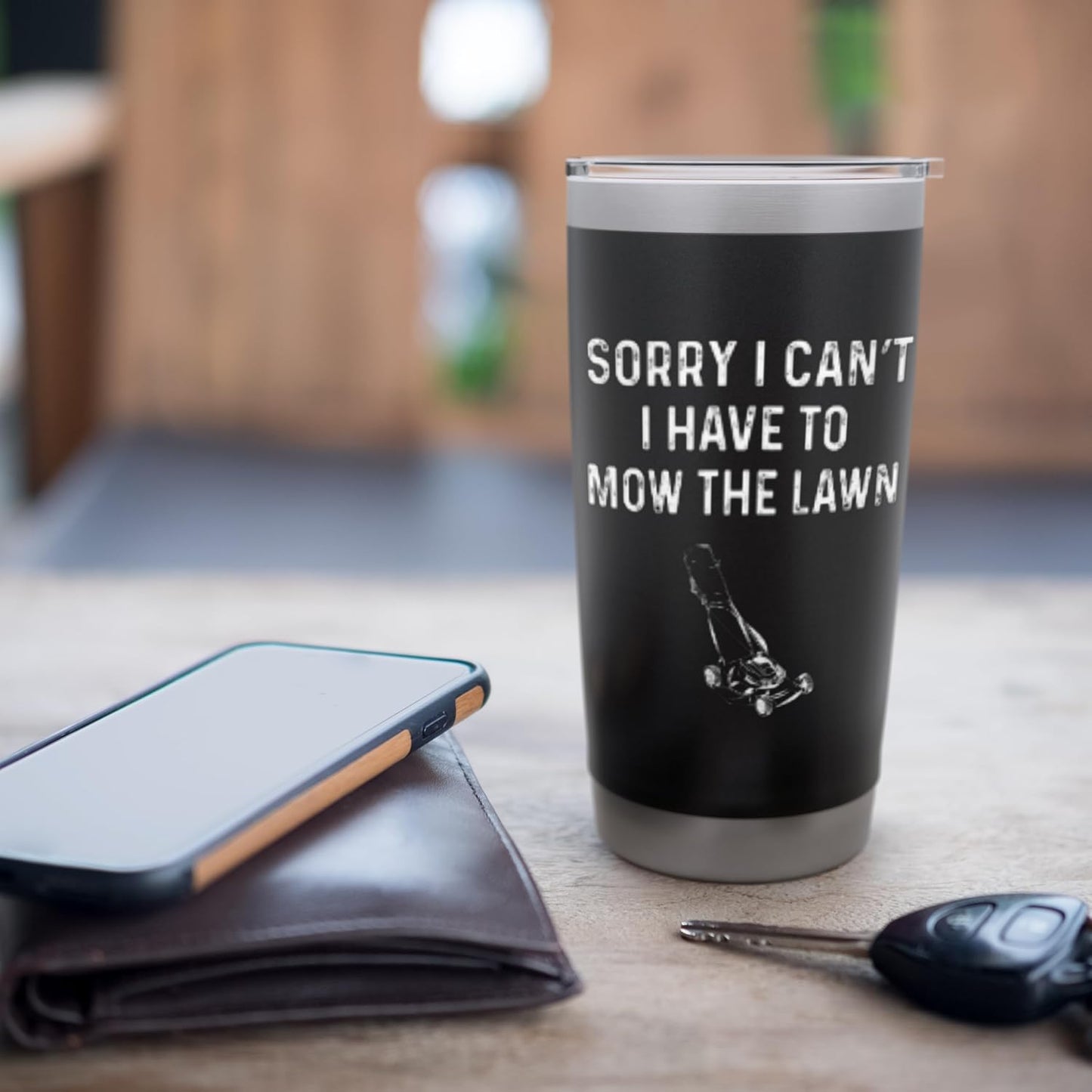Lawn Mowing Funny Lawn Mower For Dads Yard Care Landscaper Stainless Steel Insulated Tumbler
