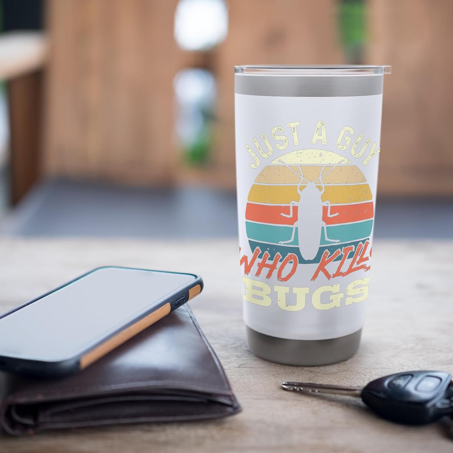 Just A Guy Who Kills Bugs - Pest Control Expert Exterminator Stainless Steel Insulated Tumbler