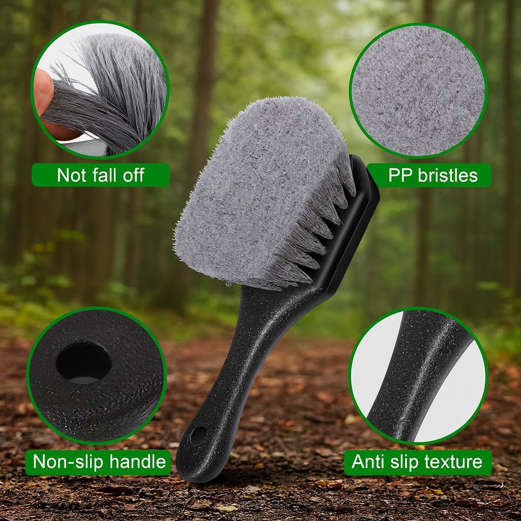 2 Pcs Bird Bath Brush Cleaner Safe for Birds Hard Bristle, Outdoor Fountain Cleaning Brush Accessories