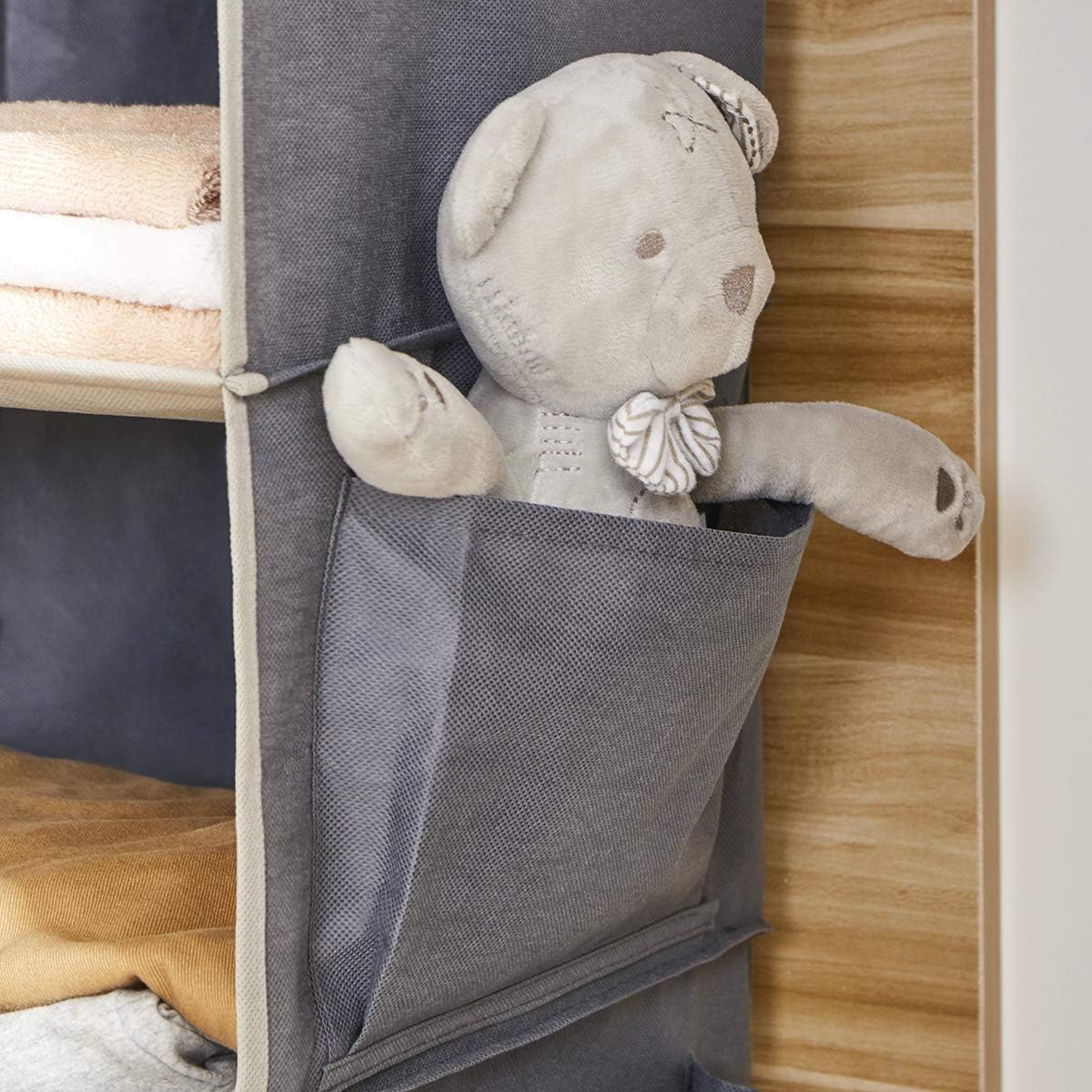 YOUDENOVA Hanging Closet Organizer and Storage, 6-Shelf Closet Hanging