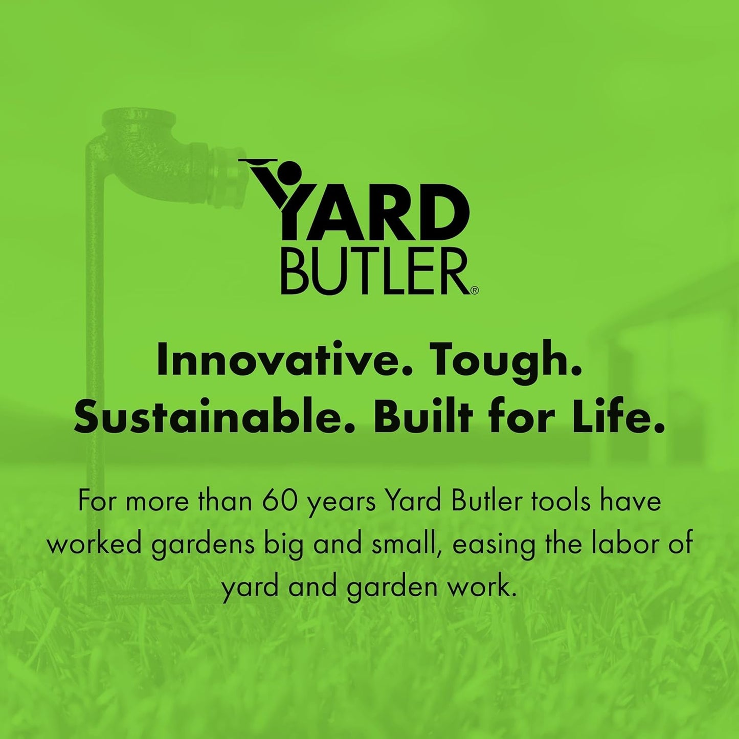 Yard Butler Step Spike Sprinkler Stand - Durable Gardening Supplies for Lawn Care - Sturdy Design & Dual Spikes for Sprinkler Stability - Water Lawn & Garden Evenly