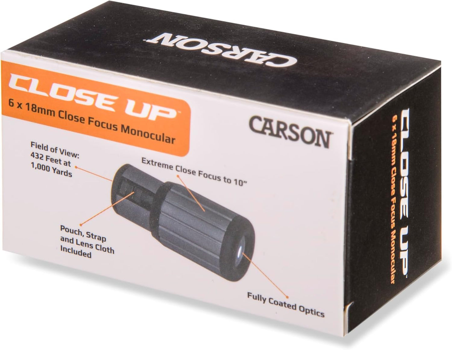 Carson CloseUp 6x18mm Close-Focus Monocular (CF-618)