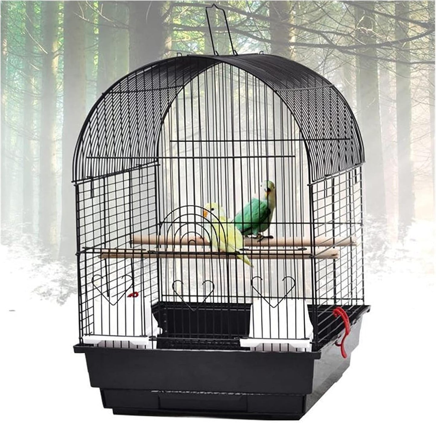 Bird Cage Bird Cage Iron Bird Parrot Cage Plastic Feeder Plastic Tray Birdcages