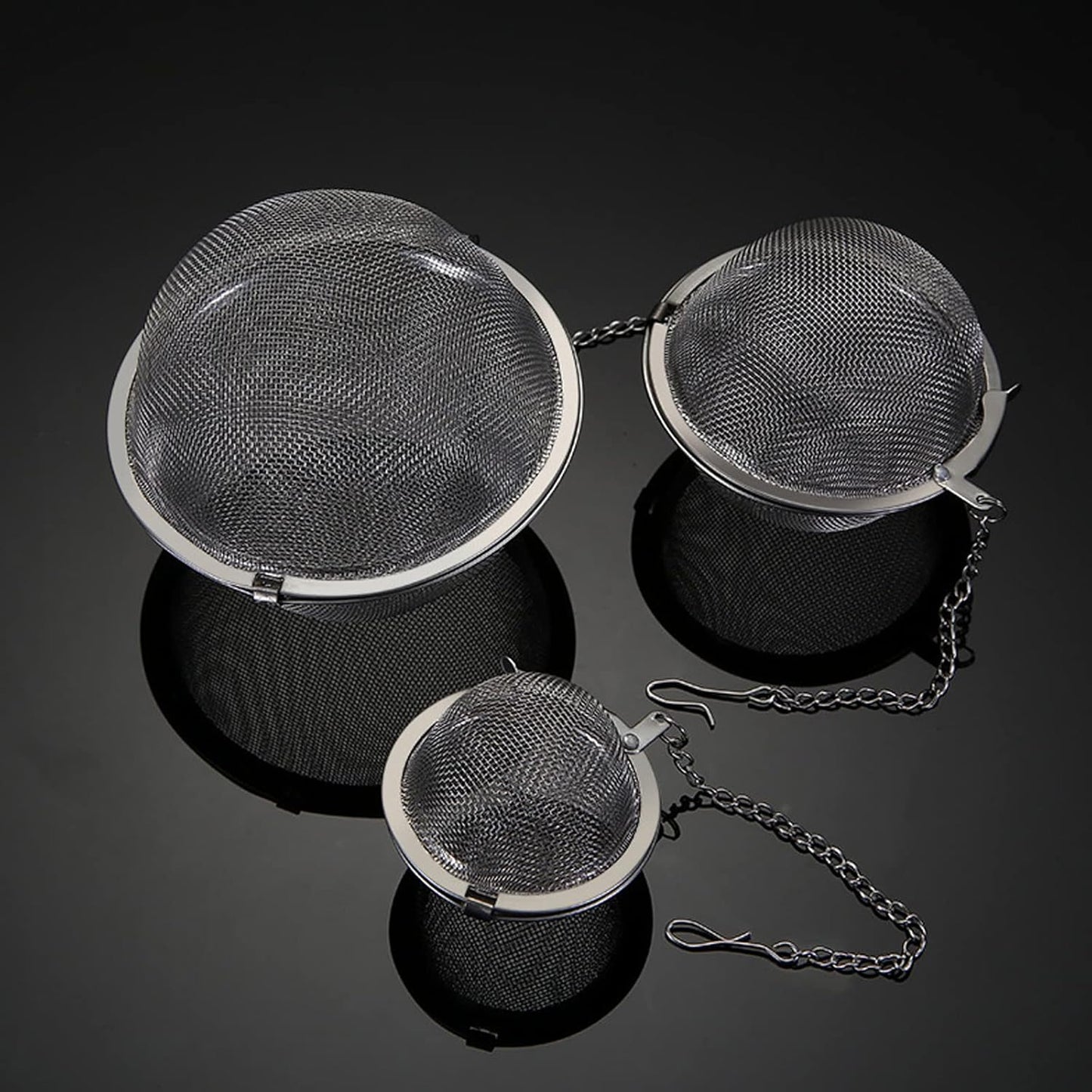 2PCS Premium Tea Infusers for Loose Leaf Tea - Upgraded Tea Strainers and Tea Balls for Flavoring Herbal Spices and Seasonings