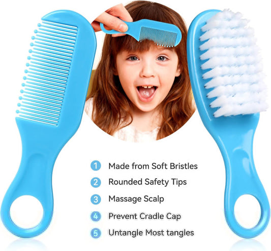Baby Grooming Kit, Infant Safety Care Set with Hair Brush Comb Nail Cl