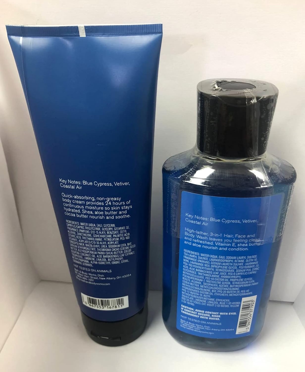 Bath & Body Works Men's Collection Ultra Shea Body Cream & 2 in 1 Hair