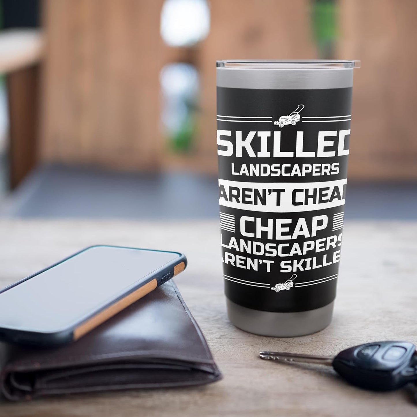 Skilled Landscapers Arent Cheap Lawn Mower Stainless Steel Insulated Tumbler