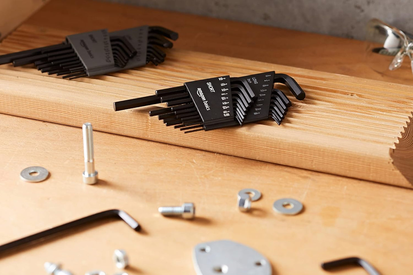 Amazon Basics 36-Piece Allen Wrench/Hex Key Set, SAE & Metric Sizes, C