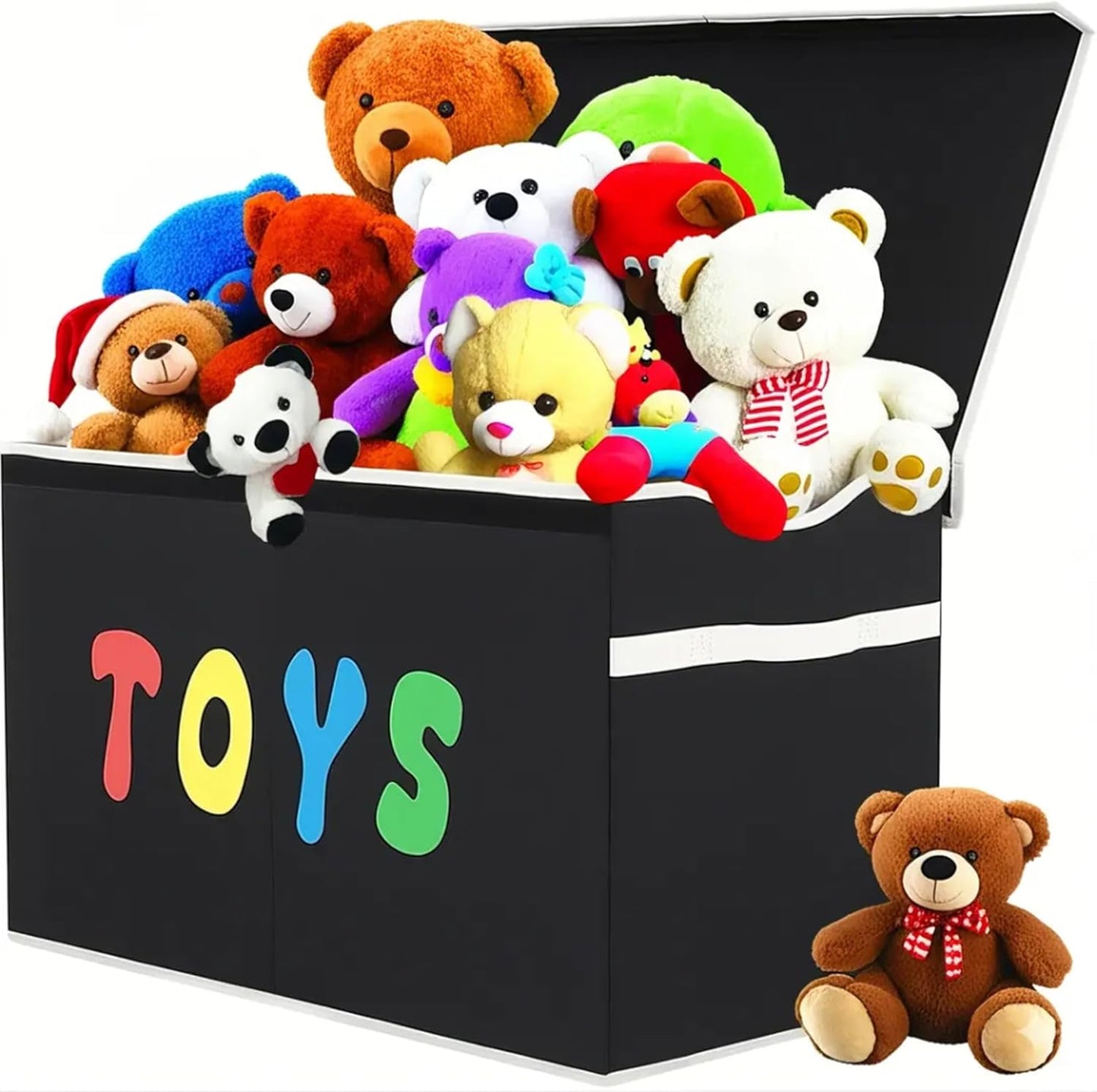 Toy Box Chest, Collapsible Sturdy Storage Bins with Lids, Extra Large