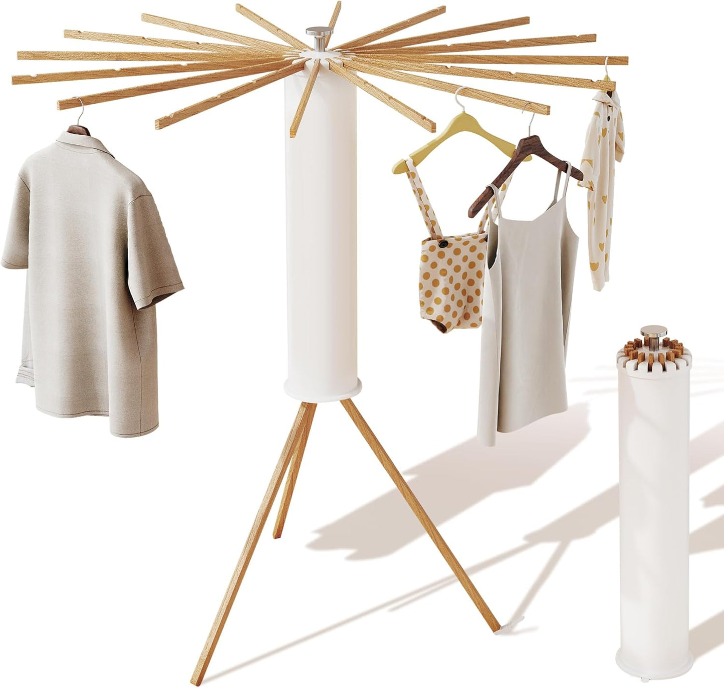 Clothes Drying Rack Tripod,Drying Rack Clothing,Laundry Drying Rack,Fl