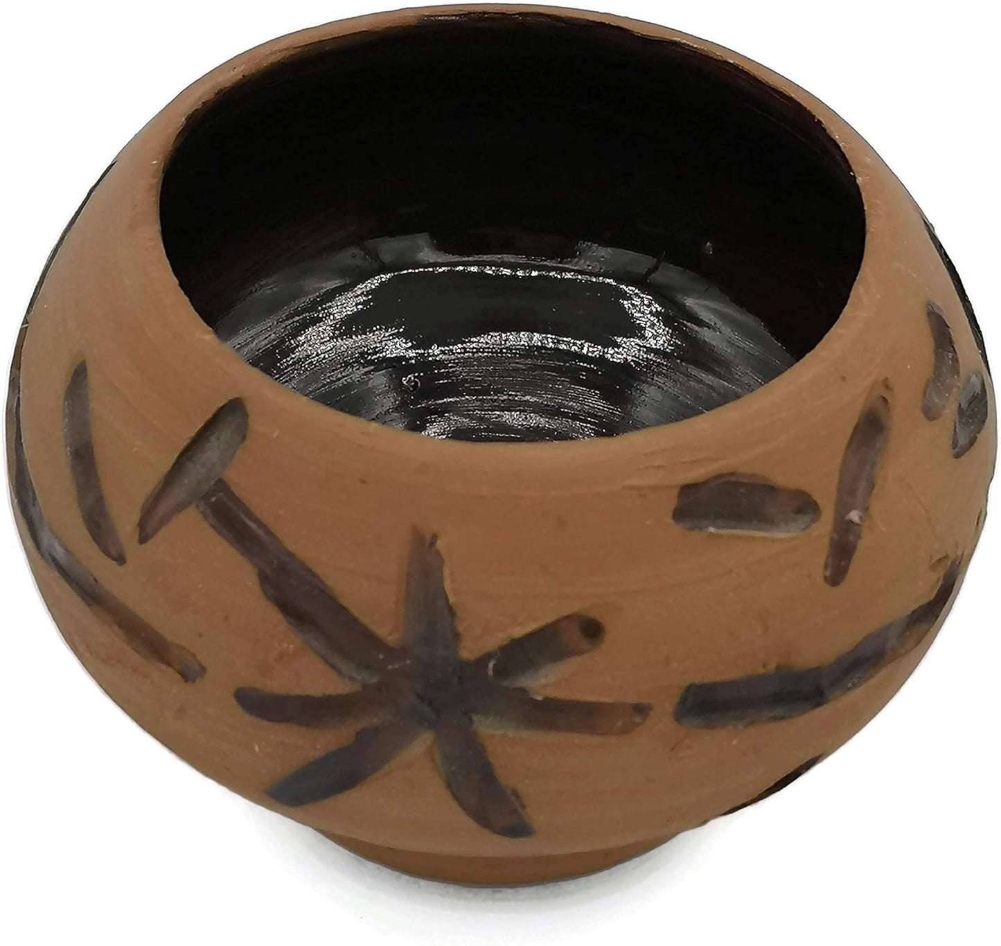 Terracotta Ceramic Cachepot Planter Pot For Succulents, Handcrafted Pottery, Office Desk Accessories Decor