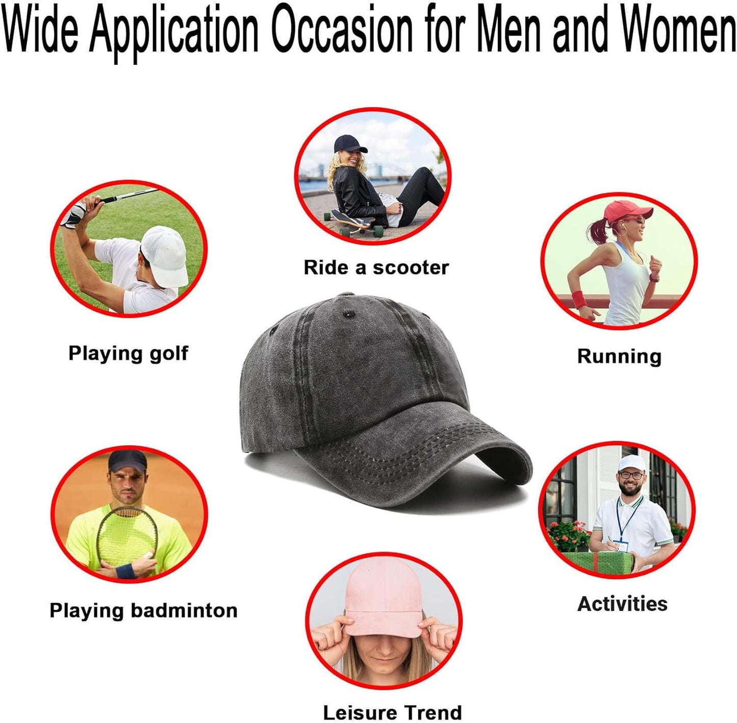 NPJY Baseball Cap Golf Dad Hat Adjustable Original Classic Low Profile