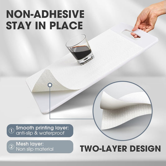 Drawer and Shelf Liner, Non-Slip Kitchen Cabinet Liners Non-Adhesive T