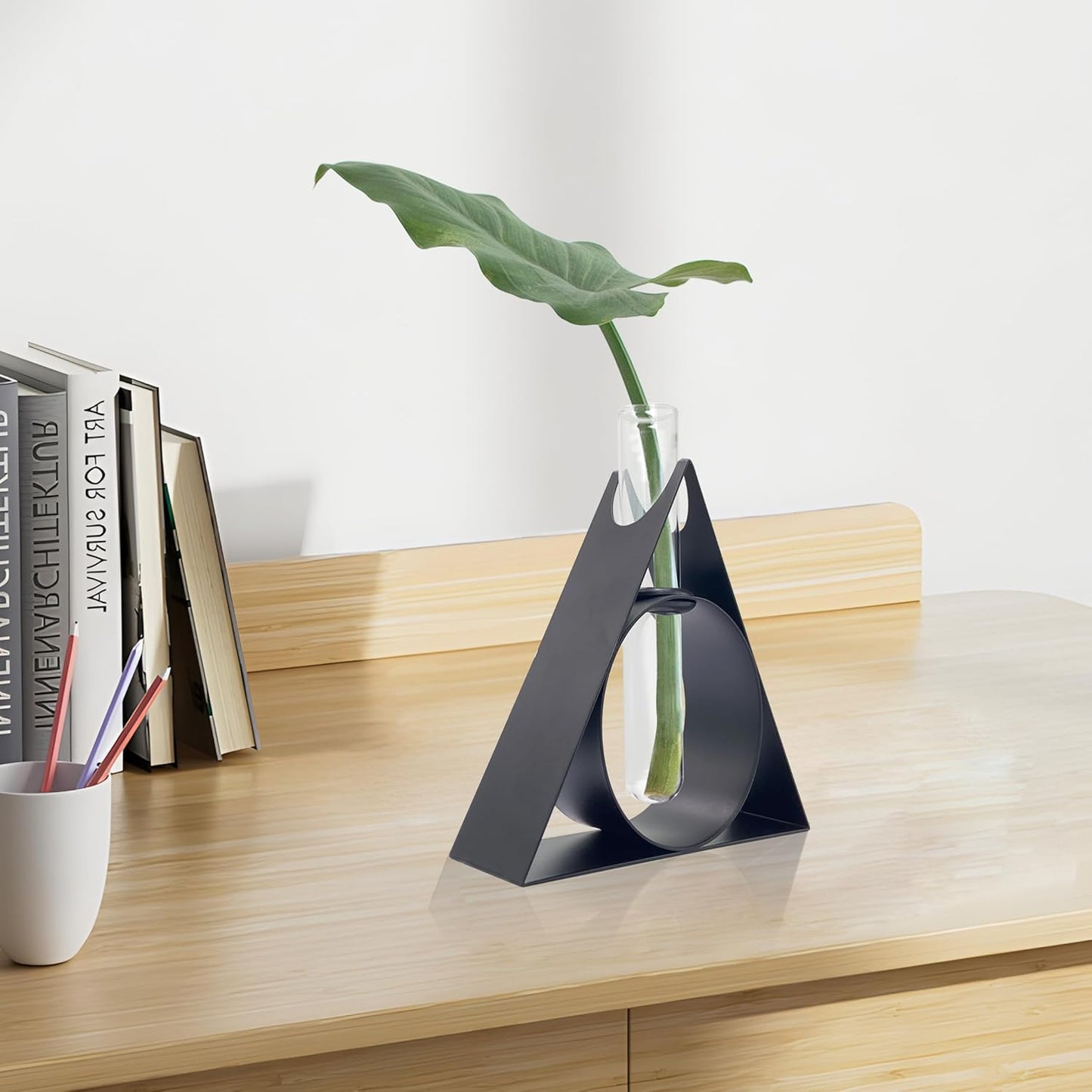 Unique Metal Wizard Propagation Tube Vase Planter with Tube, Cute Home Decor, Small Flower Pot for Desk Shelf, Home Decor, Magic School Gifts and Collectibles for Home Friends