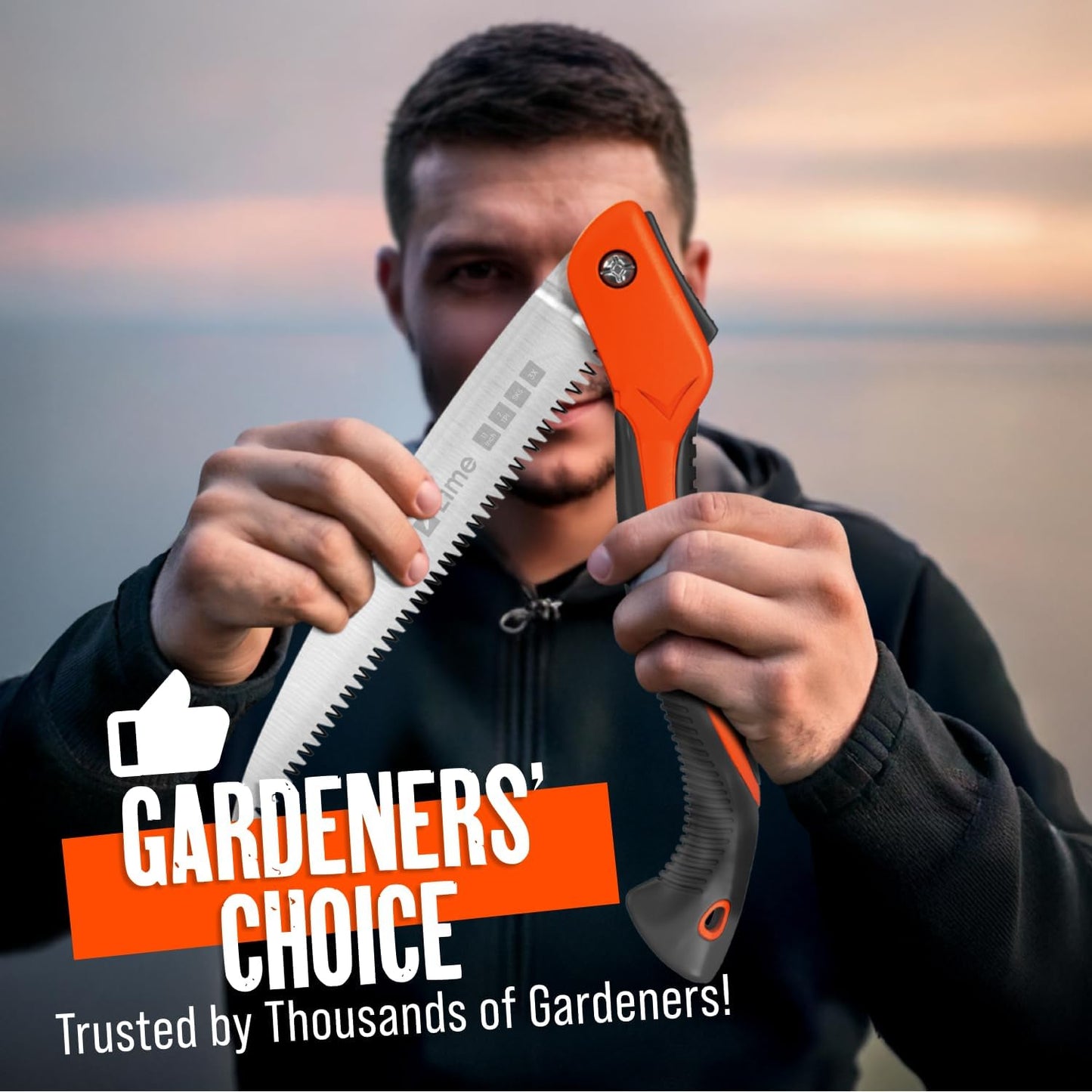 GROWIT Folding Camping saw 11 Inch - Heavy Duty Pruning Saw with Tripl