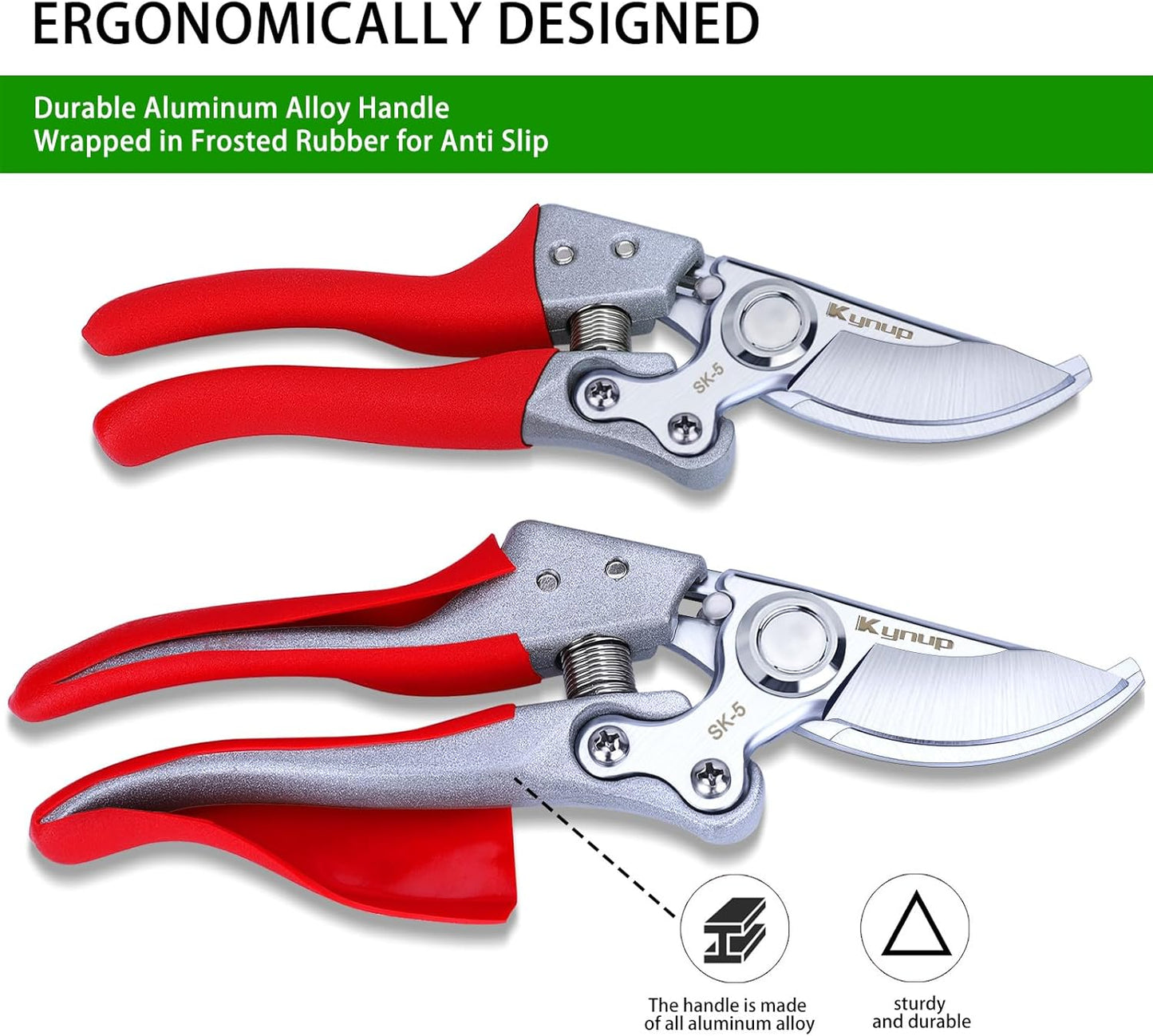 Kynup Pruning Shears, Gardening Scissors, Pruners for Gardening, Heavy