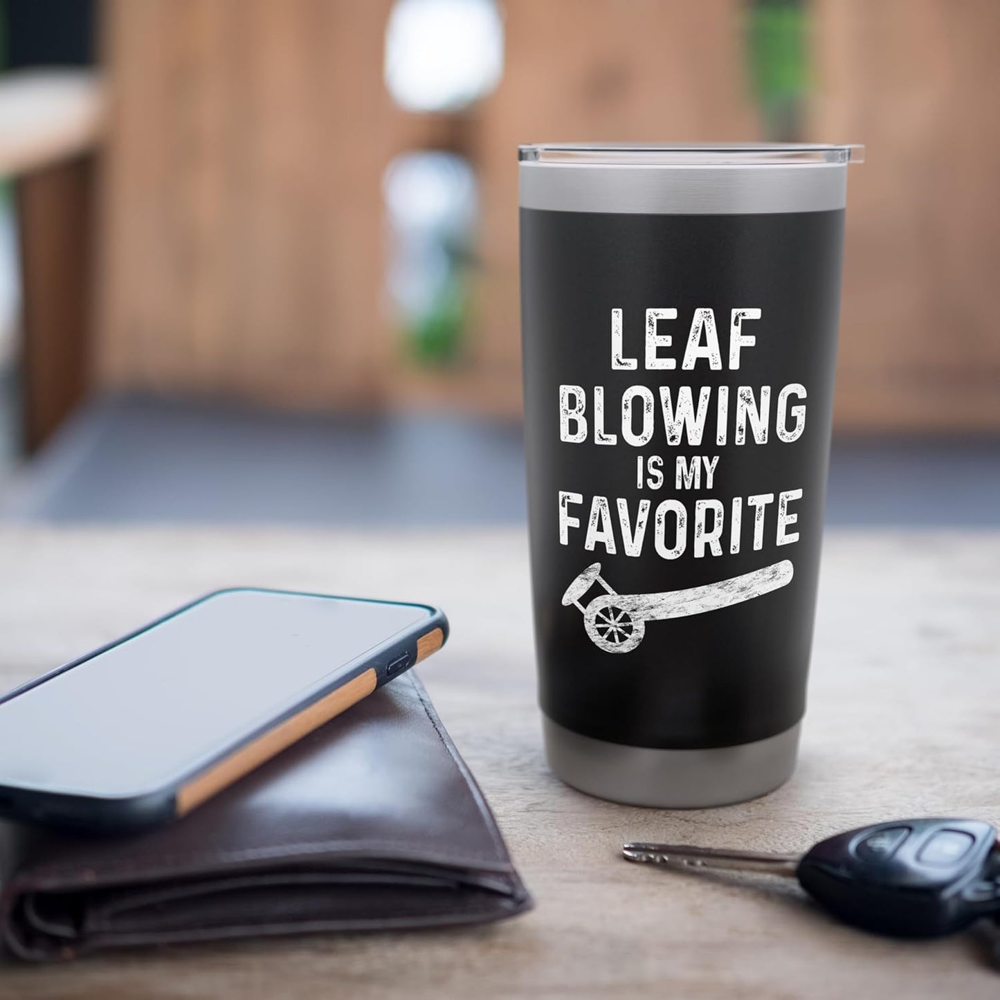 Leaf Blower Shirt Leaf Blowing For Men Work Yard Dad Funny Stainless Steel Insulated Tumbler