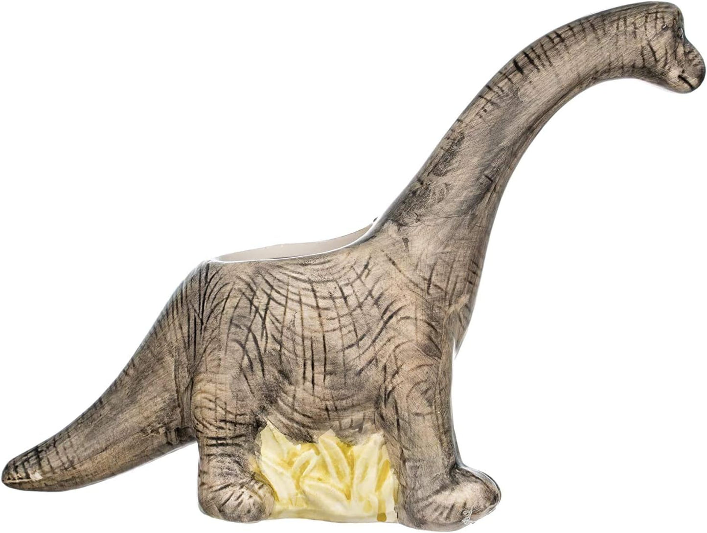Nautical Crush Trading Animal Planter, Dinosaur Succulent Ceramic Pot, 7.5x9.5x3 inches, Indoor
